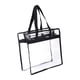 thumbnail image 5 of Bolsa de maquillaje transparente para deportes, playa, viajes de negocios y desplazamientos. Negro, 5 of 9
