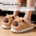 thumbnail image 5 of Sogetch Womens Cute Capybara Slippers Soft Warm Fuzzy House Shoes for Women and Men, 5 of 9