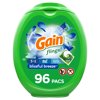 Gain flings! Liquid Laundry Detergent Pacs, Blissful Breeze, 96 count