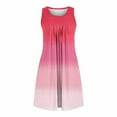 thumbnail image 6 of Npasoilc Summer Dresses for Women Casual Tank Dress Sleeveless Knee Length Nightdress Pleated Front Crew Neck Sun Dresses Nightgown with Pockets Sleepwear Nightshirt, 6 of 7