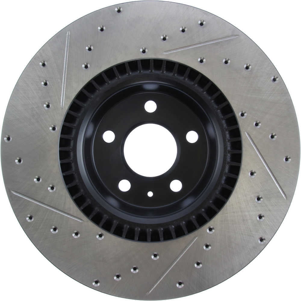 StopTech Slotted & Drilled Sport Brake Rotor Fits select: 2012-2019 AUDI A6, 2012-2018 AUDI A7