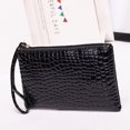 thumbnail image 3 of Coofit Crocodile Wristlet Purse Fashion Faux Leather Zip Wristlet Wallet Clutch Wallet for Women, 3 of 10