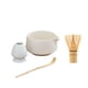 thumbnail image 5 of Juego de té matcha Cuenco para matcha con Juego de herramientas para hacer té hechas a mano Batidor de matcha de bambú japonés Kit para Blanco lunar, 5 of 9