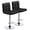 Black, variant on Sunshen Bar Stools Set of 2, Adjustable PU Leather Swivel Barstools, Modern Counter Stools with Back and Footrest for Bar, Kitchen, Dining Room, Khaki