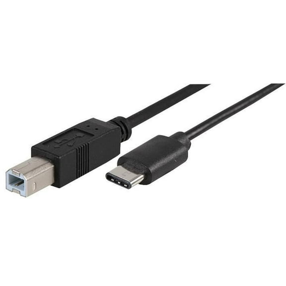 PRO SIGNAL - USB-C Male to USB B Male USB 2.0 Lead, 2m