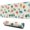 Beige Dinosaurs Landscapes, variant on Long Mouse Pads for Desk,Beige Dinosaurs Rainbows Flowers Pattern Desk Mats on Top Of Desks, Desk Mouse Pad Extra Large with 3mm Non-Slip Base and Stitched Edge for Gaming,Office,Work,Home 31.5"x11.8"