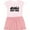 Pink With Stripes, variant on Inktastic New York Skyline Grunge Girls Toddler Dress
