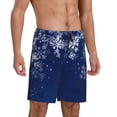 thumbnail image 2 of Fotbe Christmas Blue Pantalones Cortos de Pijama para Hombre, Ropa de Dormir, Pantalones de Pijama Cortos para Hombre-Large, 2 of 6