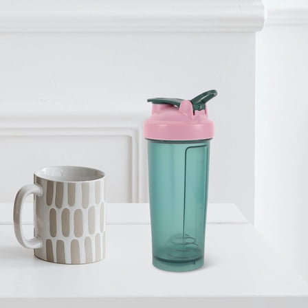 TABLZONE Smoothie Cups Plastic Shaker Bottle Pp Green 1Pack Back to School