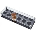 thumbnail image 6 of 6 Hole Acrylic Shot Glass Holder 1.6 inch ID Shot Glass Display Stand Shot Glass Storage Organizer Shot Glass Display Bar Accessories Shot Glass Serving Tray for Party Bar Restaurant, 6 of 9