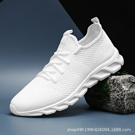 

Large 47 men s shoes 2020 summer fly woven mesh Amazon cross-border students casual casual couple shoes