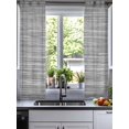 thumbnail image 2 of Vintage Gray Sheer Curtains 45 Inch Length 2 Panels Set for Living Room/Bedroom, Country Farmhouse Abstract Minimalist Art Kitchen Curtains Grommet Semi-Sheer Curtains Window Treatments 42"x45"x2, 2 of 7