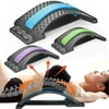 Back Stretcher, 3-Level Back Massager Lumbar, Pain Relief for Herniated Disc, Sciatica, Scoliosis, Lower and Upper Back Stretcher Support , Black&ink
