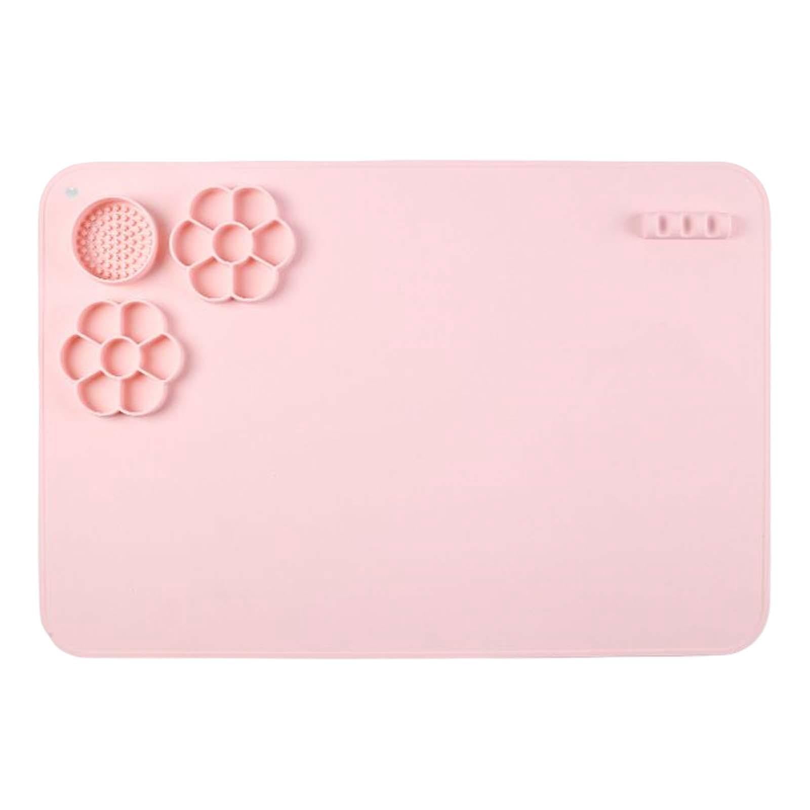 FVDPWYE Silicone Craft Mat for Resin Casting Crafting Pad Table Protector Silicone Sheet Pink
