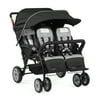 Gaggle Compass Quad Quad Stroller, Solid Print Black