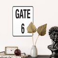 thumbnail image 4 of Gate 6 Sign Tin Sign Warning Metal Sign Vintage Sign Wall Decor for Home Farm Bar Coffee Shop Club Decoration 8x12 Inch, 4 of 7