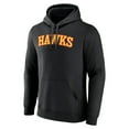 thumbnail image 2 of Men's Black Atlanta Hawks Wordmark Team Pullover Hoodie, 2 of 3