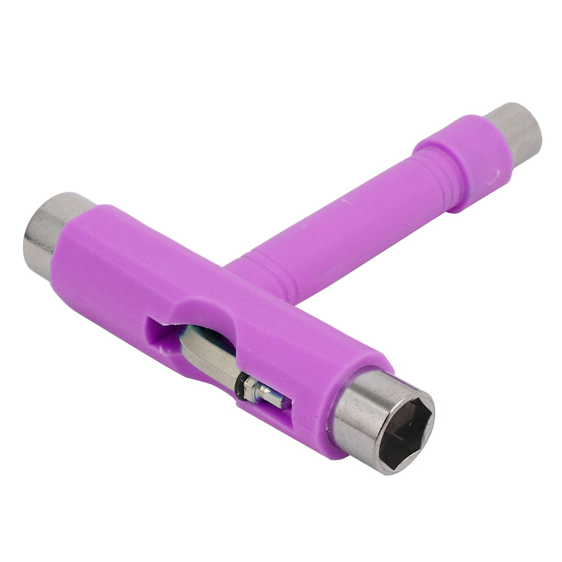 Unique Bargains Hex Socket Skateboard Roller Spanner T Wrench Hand Tool Purple by Unique-Bargains