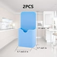 thumbnail image 4 of 2 Pack Magnetic Marker Holder, Magnet Pen Holder for Whiteboard Fridge, Magnetic Holders Pencil Cup Storage Organizer for Home Office Metal Cabinets and Locker, 2 Colors: Blue and White, 4 of 7