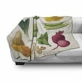 thumbnail image 3 of Vegetable Soft Flannel Fleece Throw Blanket, Exotic Menu Vegan Crop Growth Chef Fresh Beet Leek Asparagus Gardening Theme, Cozy Plush for Indoor and Outdoor Use, 60" x 80", Multicolor, by Ambesonne, 3 of 6