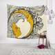 thumbnail image 1 of Tapiz de Tarot Mark Watching the Moon Dormitorio Fondo decorativo Tela-150 * 150 (Tela cepillada), 1 of 5