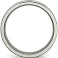 thumbnail image 2 of Titanium Brushed Cross Design 8mm Flat Band (Size 8.5) Made In China tb145-8.5, 2 of 5