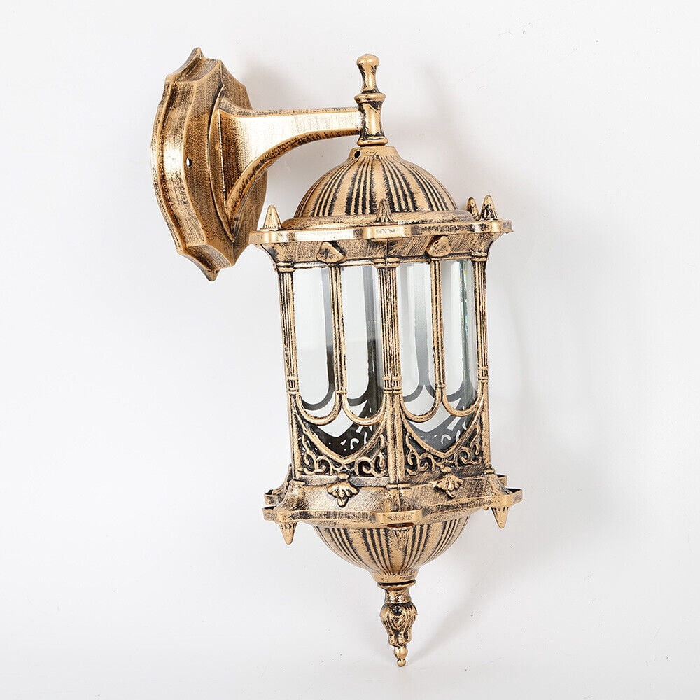 Wall Mount Retro Copper Color Outdoor Wall Light for Front Doors, Sheds, Hallways, Terraces, Aisles, Garages Outdoor Wall Lamp