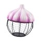 thumbnail image 4 of Soporte para huevos, cesta para huevos, suministros de cocina, cesta de almacenamiento de hierro tejido para jengibre y , soporte de cerámica, para Púrpura, 4 of 8