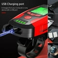 thumbnail image 3 of Led-fahrrad-frontlicht, Fahrrad-tachometer Mit 130-db-hupe, Wiederaufladbar Ber Usb, Starkes Licht Und Wasserdicht, Blau, 3 of 5