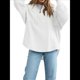 thumbnail image 2 of Sudadera Informal de Mujer con Cuello de Tortuga y Media Cremallera, Jersey Holgado de Larga, Ropa de Otoño XL, 2 of 7