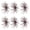 Red, variant on 6PCS Creature Bait for Bass Fishing-Soft Plastic Artificial Fishing Lure, for Drop Saltwater Freshwater Fishing Bait
