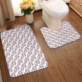 thumbnail image 2 of Xecao Donkey 2-Piece Vintage Seamless Anti-Skid Mat Set, featuring a stylish pattern for a safe and elegant toilet rug experience, 2 of 6