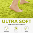 thumbnail image 6 of HOISUN 4x6 ft Soft Shag Area Rug for Bedroom Living Room, Fluffy Plush Non-Slip Carpet, Grass Green, 6 of 10