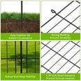 thumbnail image 2 of 1 Package [Premium Project] Metal Outdoor Fence 10 Pieces Without Door, Inner Arc Design, 10 Mesh Pieces + 10 Round Head Ground Plugs + 1 6-Point Wooden Hammer, 2 of 9