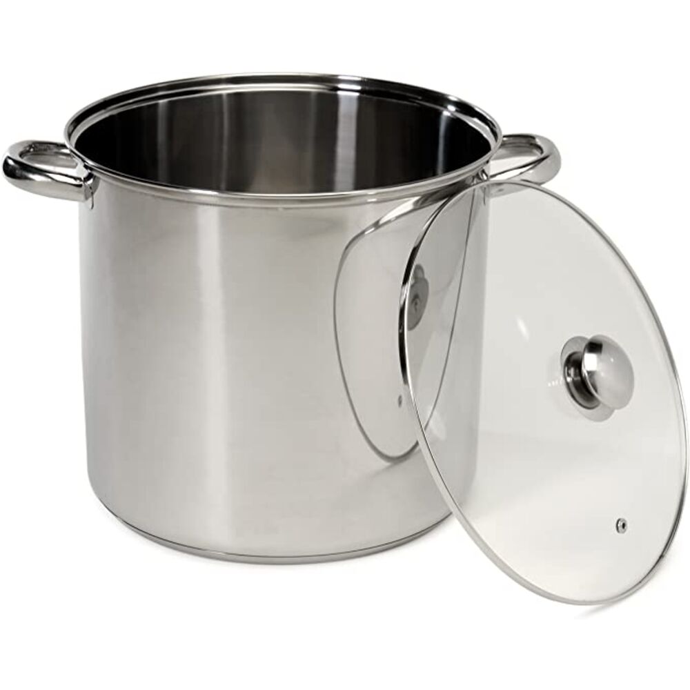 Cook Pro 16_Quart Stainless Steel Stock Pot With Glass Lid - image 3 of 5
