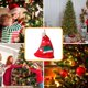 thumbnail image 5 of Xihbxyly Liquidación de Verano Adorno Navideño de Lana Tejido, Mini Gorro de Lana, Gorro Navideño, Adorno para Árbol de Navidad, Colgante Pequeño, 5 of 6