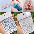 thumbnail image 4 of Nail Sticker Christmas Style Snowflake Pattern Vivid Images White Snow Embossed Sticker Xmas Charms for Manicure, 4 of 8