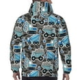 thumbnail image 7 of Cauagu Blue Excavator for Men's Pullover Hooded Sweatshirt Athletic Casual Hoodie Aautumn Hoodie Sweatshirt for Men Pullover Casual Hooded Sweatshirt-X-Large, 7 of 7
