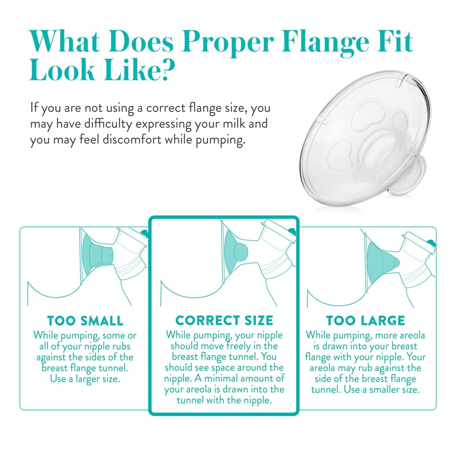 Evenflo Feeding AdvancedFit™ Flange System, X-Large & XX-Large Sizes