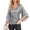 Grey, variant on Womens 3/4 Sleeve Sequin Top Sparkly Glitter Blouse V Neck Shirt for Women Party Going Out Tops Evening Dressy Casual Birthday Dinner Clubbing, Pink,M