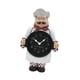 thumbnail image 1 of Reloj de pared de chef, reloj decorativo, adorno creativo moderno, reloj de escritorio para sala de estar, panadería, restaurante, cafetería, decoraci, 1 of 8