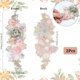 thumbnail image 2 of 2 apliques de bordado floral 3D con diamantes de imitación rosas, apliques de flores de poliéster con lentejuelas, encaje para coser en parche de tul, 2 of 6