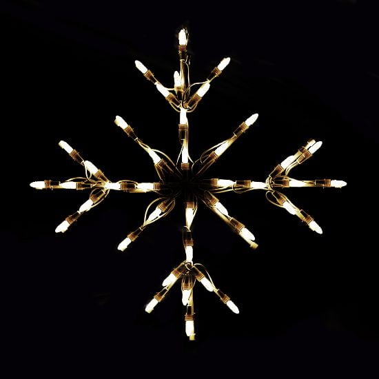 Snowflake LED Classic White 18"