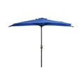 thumbnail image 3 of 9 ft Half Market Umbella with Black Round Free Standing Plastic Base, Royal Blue, 3 of 4