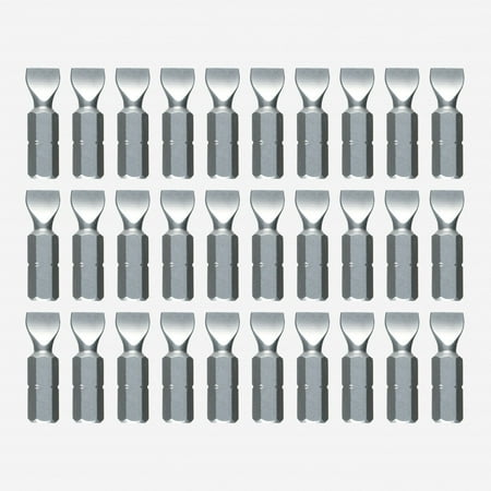 Slot Insert Bit Set - Wiha 72534 Slotted 4.5mm Contractor Insert Bit (30 Piece Bulk Pack)