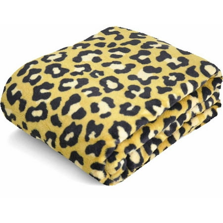 Mainstays Microplush 50" x 60" Throw, Cheetah