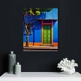 thumbnail image 5 of PIKWEEK Frida Kahlo Museum Canvas Art Wall Mexico Blue House Picture Artwork Print Modern Decor Canvas Wall Art Decor for Living Room Office Bedroom Poster Painting Framed Ready to Hang, 5 of 5