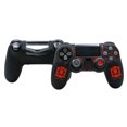 thumbnail image 1 of Funda Para Control Ps4 Protector Y 2 Gomas De Regalo Carcasa Silicon Cracken Esports God of War Rojo, 1 of 5