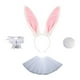 thumbnail image 3 of Bunny orejas de cabeza cola cola accesorios de disfraces de para vestir carnival, 3 of 8