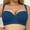 #308-Blue, variant on Full Support Lift No-Slip Wire Bra Women's Plus Size C Cup Seamless Push-Up Deep V Plunge Stylish Lingerie with 5-Row Hook & Eye Closure